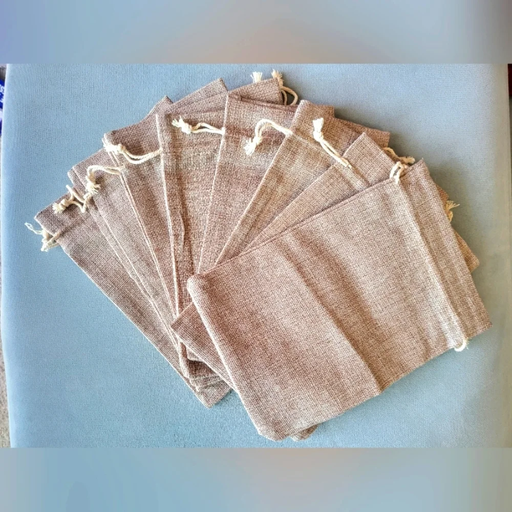 NEW 8 Reusable Canvas Gift Bags